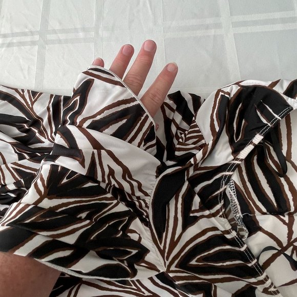 Kitty "Sexy Yet Classy" Halter Dress Brown White Black Size M/M‎ - Picture 10 of 12